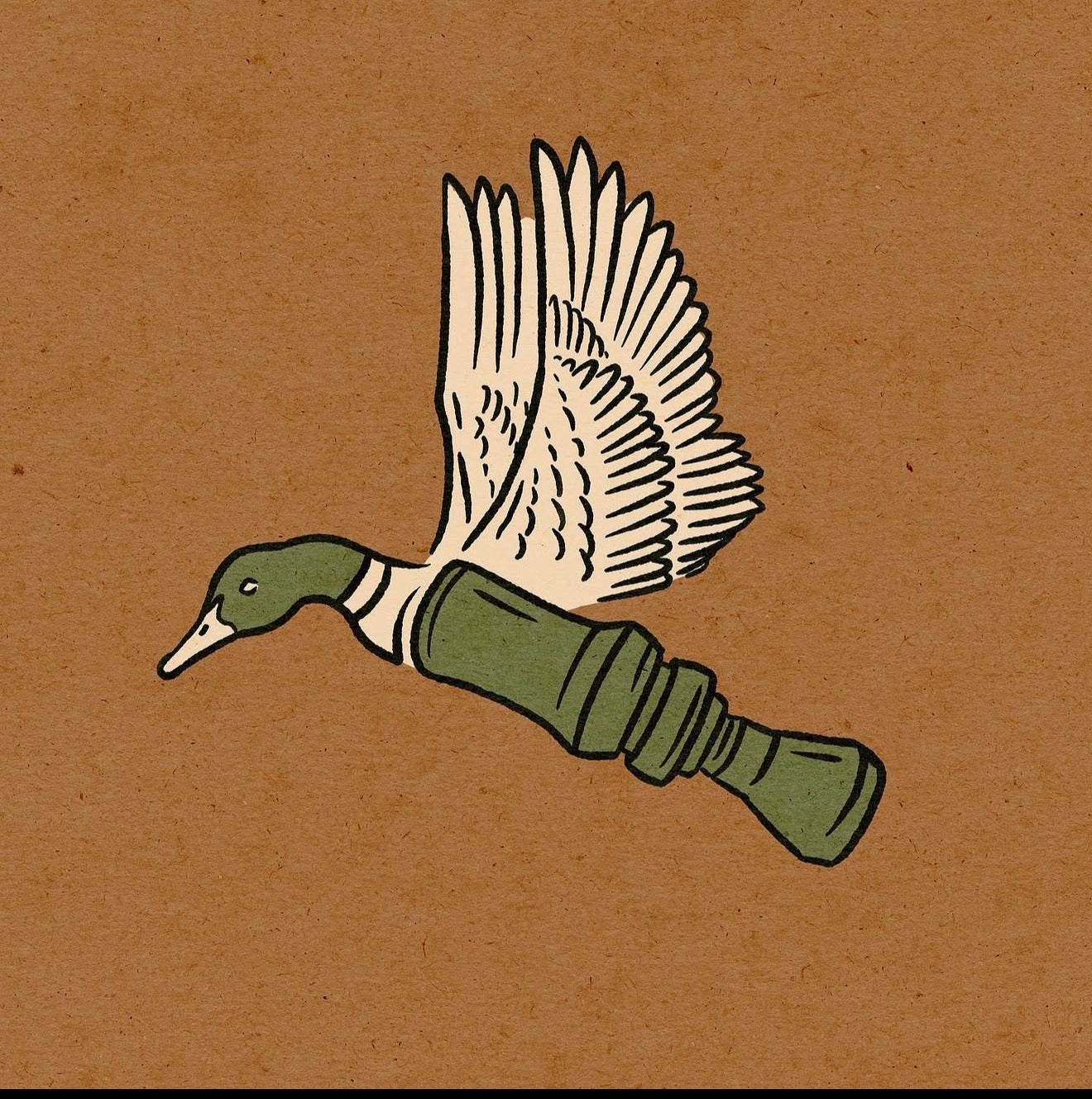 Vinyl Duck Call Sticker